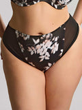 Bliss Black Floral Brazilian Panty