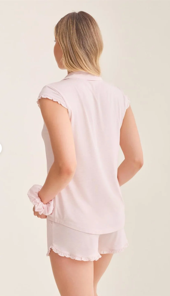 Fleur't Shortie PJ Set w/ Scrunchie
