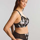 Bliss Black Floral Brazilian Panty