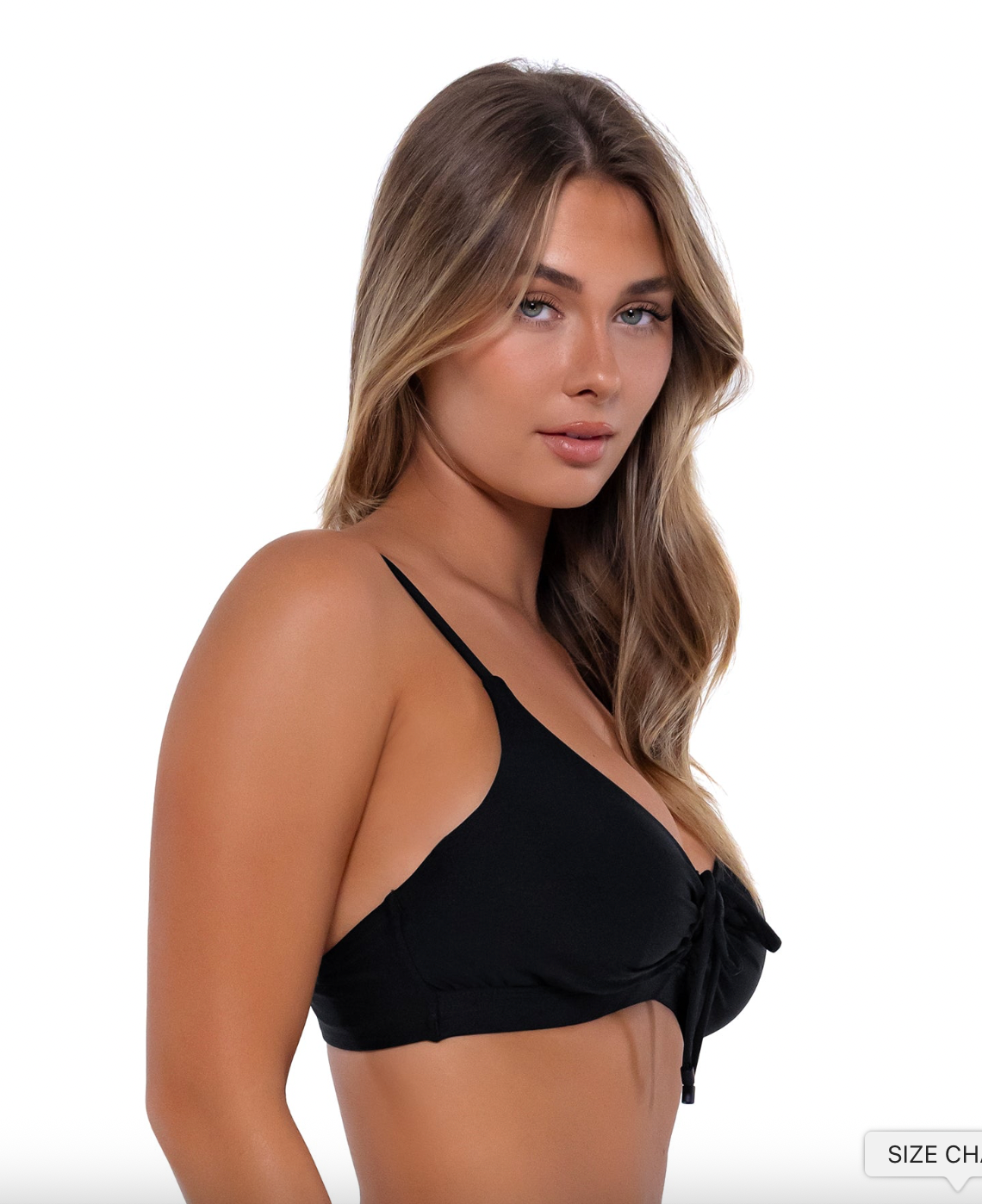 Sunsets Kauai Solid Bikini Top Tiered Sizing