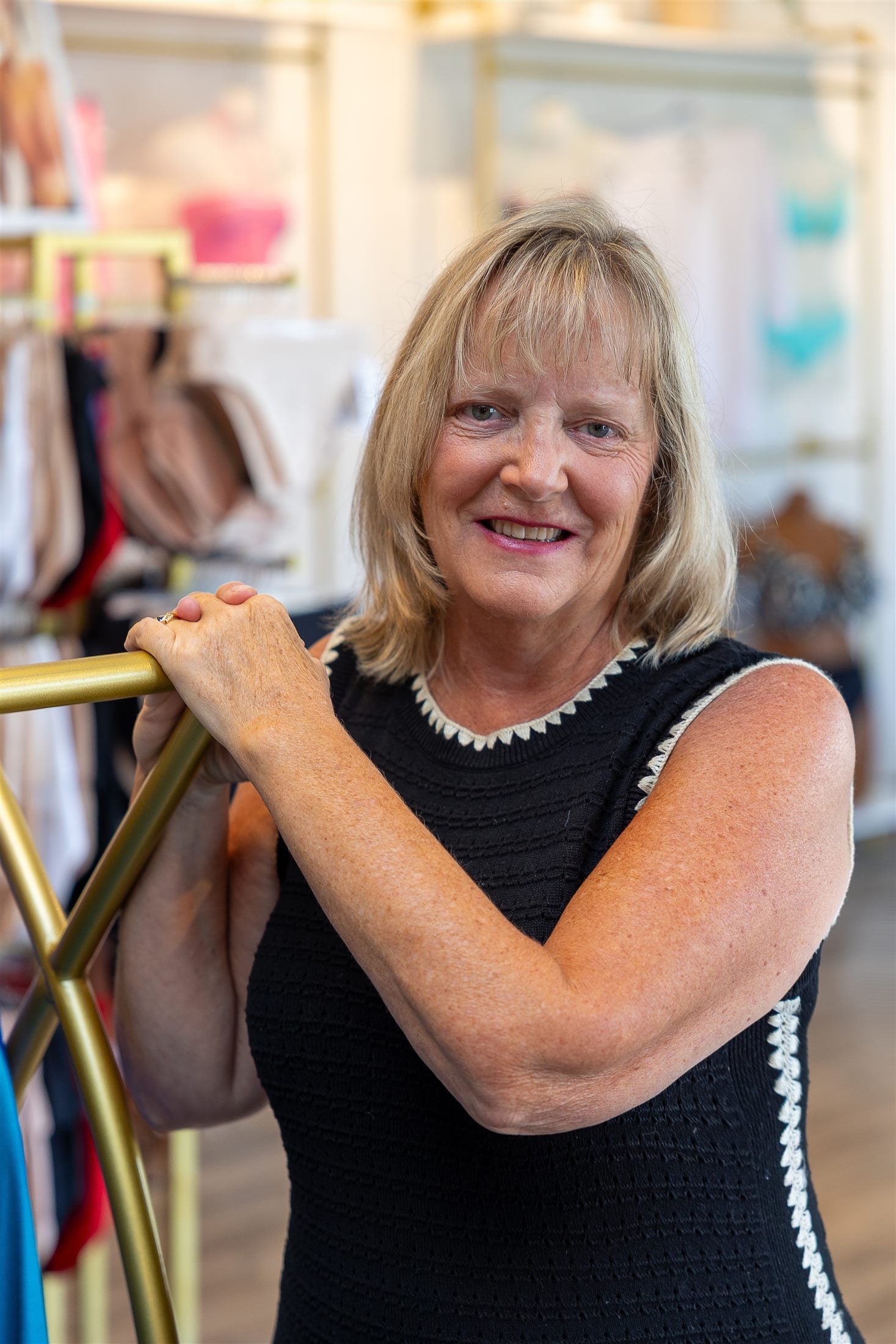 A member of the Sunny J's family inside the boutique